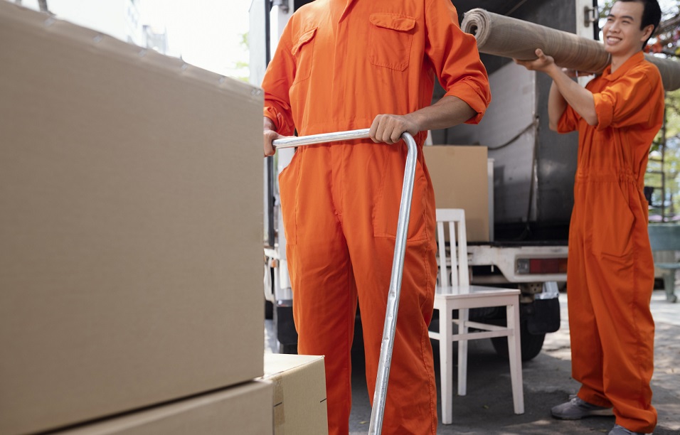 Packing materials and tape used during move